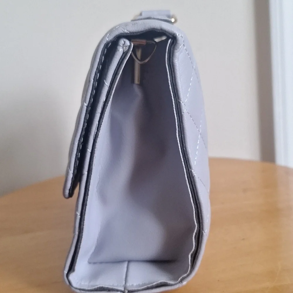 Purplish Gray Quilted Bag - Picture 3 of 6